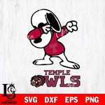 Temple Owls Snoopy Sport 3 Svg Eps Dxf Png File, Digital Download