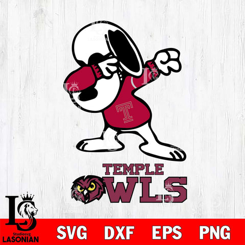 Temple Owls Snoopy Sport 3 Svg Eps Dxf Png File, Digital Download