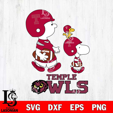 Temple Owls Snoopy Sport Svg Eps Dxf Png File, Digital Download