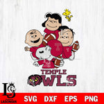Temple Owls Snoopy Sport 4 Svg Eps Dxf Png File, Digital Download