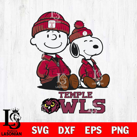 Temple Owls Snoopy Sport 6 Svg Eps Dxf Png File, Digital Download