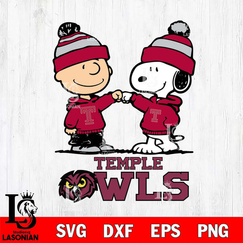 Temple Owls Snoopy Sport 9 Svg Eps Dxf Png File, Digital Download