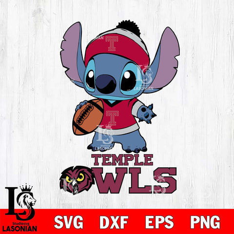 Temple Owls Stitch Disney, Svg Eps Dxf Png File, Digital Download
