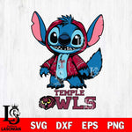 Temple Owls Stitch Halloween Svg Eps Dxf Png File, NCAA svg, Digital Download, Instant Download