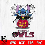 Temple Owls Stitch Horror Halloween Svg Eps Dxf Png File, Digital Download, Instant Download
