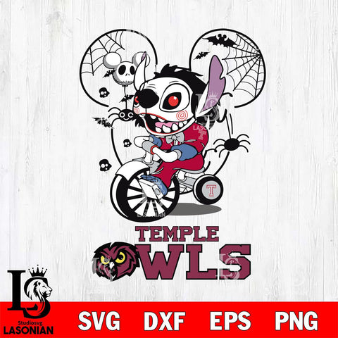 Temple Owls Stitch Jigsaws Halloween Svg Eps Dxf Png File, Digital Download, Instant Download