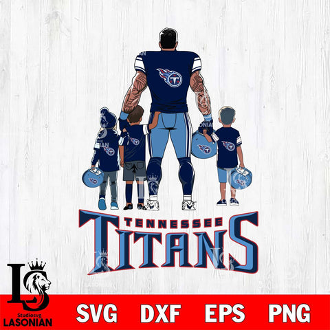 Tennessee Titans 4 Father and son Rugby SVG DXF EPS PNG FILE,NFL SVG, Father day Digital Download,Instant Download, Silhouette