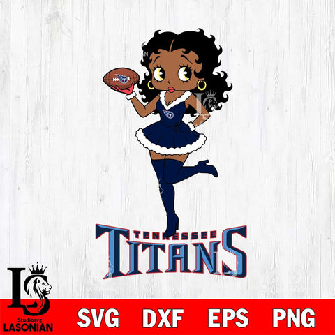 Tennessee Titans Betty Boop Christmas Rugby File Cut, NFL SVG DXF EPS PNG PDF File, Digital Download , Criucut , Silhouette