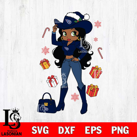 Tennessee Titans Betty Boop Cowboy File Cut, NFL SVG DXF EPS PNG PDF File, Digital Download , Criucut , Silhouette