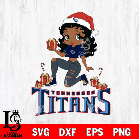 Tennessee Titans Betty Boop Gift File Cut, NFL SVG DXF EPS PNG PDF File, Digital Download , Criucut , Silhouette