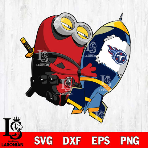 Tennessee Titans Deadpool Minion Marvel Svg Eps Dxf Png File, Digital Download, Instant Download
