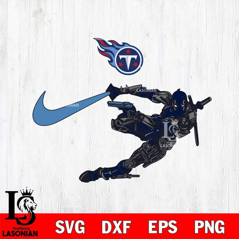 Tennessee Titans Deadpool Nike Svg Eps Dxf Png File, Digital Download, Instant Download