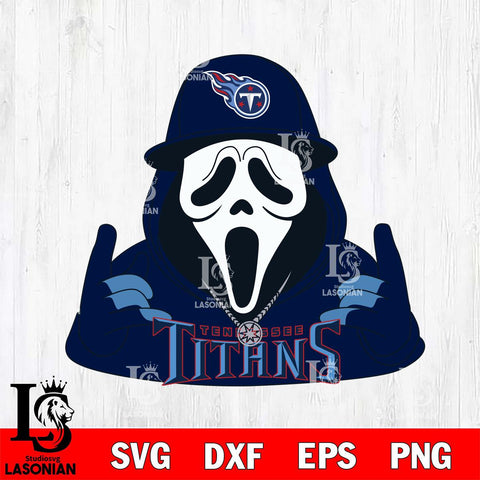 Tennessee Titans Horror Character Ghostface Sport Svg Eps Dxf Png File, Digital Download, Instant Download