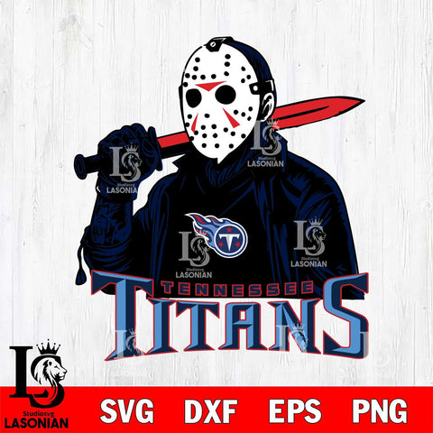 Tennessee Titans Jason Voorhees Horror 12 Svg Eps Dxf Png File, NFL svg, Digital Download, Instant Download