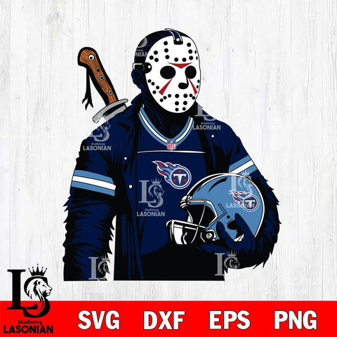 Tennessee Titans Jason Voorhees Horror 2 Svg Eps Dxf Png File, NFL svg, Digital Download, Instant Download