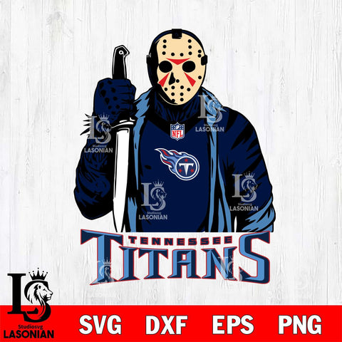 Tennessee Titans Jason Voorhees Horror 3 Svg Eps Dxf Png File, NFL svg, Digital Download, Instant Download