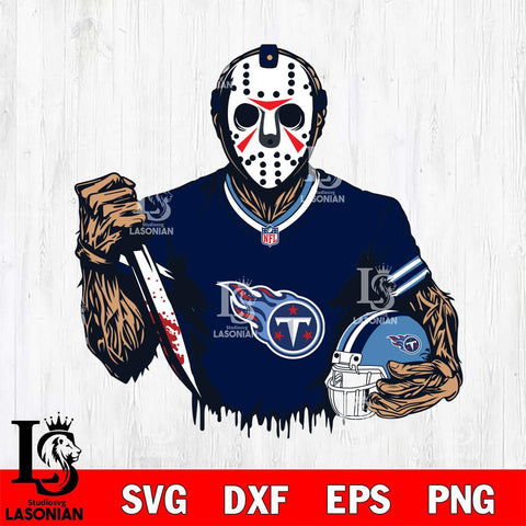 Tennessee Titans Jason Voorhees Horror 5 Svg Eps Dxf Png File, NFL svg, Digital Download, Instant Download
