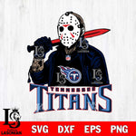 Tennessee Titans Jason Voorhees Horror Halloween Svg Eps Dxf Png File, Digital Download, Instant Download