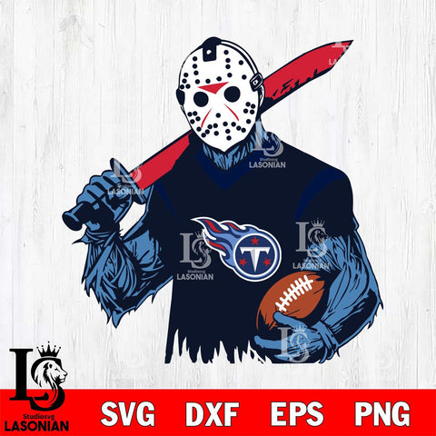 Tennessee Titans Jason Voorhees Horror Halloween 2 Svg Eps Dxf Png File, Digital Download, Instant Download