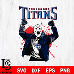 Tennessee Titans Jason Voorhees Horror Halloween 3 Svg Eps Dxf Png File, Digital Download, Instant Download