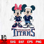 Tennessee Titans Mickey And Minnie Football Svg Eps Dxf Png File, NFL svg , Digital Download , Instant Download, Cricut File
