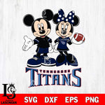 Tennessee Titans Mickey Minnie Football Svg Eps Dxf Png File, NFL svg , Digital Download , Instant Download, Cricut File