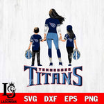 Tennessee Titans Mother and son Rugby SVG DXF EPS PNG FILE,NFL SVG, Father day Digital Download,Instant Download, Silhouette