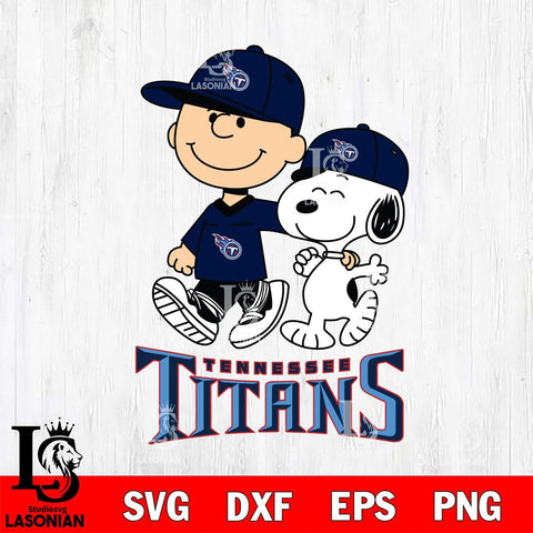 Tennessee Titans Peanuts Snoopy Friends SVG DXF EPS PNG FILE,Snoopy File Cut, Nfl Digital Download,Instant Download, Silhouette