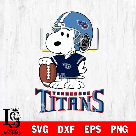 Tennessee Titans Snoopy Player Football SVG DXF EPS PNG FILE,Snoopy File Cut, Nfl Digital Download,Instant Download, Silhouette