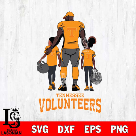 Tennessee Volunteers 3 Father and son Rugby SVG DXF EPS PNG FILE,NCAA SVG, Father day Digital Download,Instant Download, Silhouette