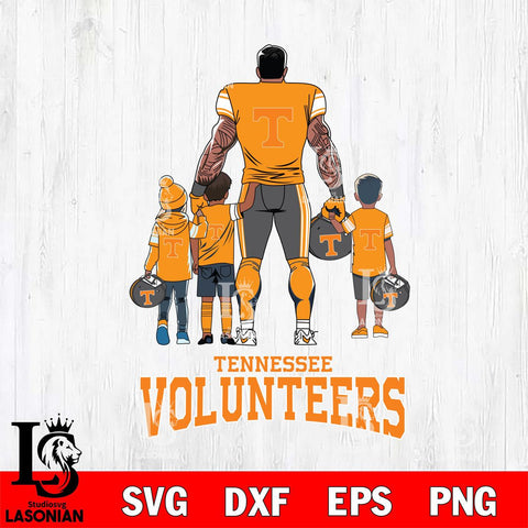 Tennessee Volunteers 4 Father and son Rugby SVG DXF EPS PNG FILE,NCAA SVG, Father day Digital Download,Instant Download, Silhouette