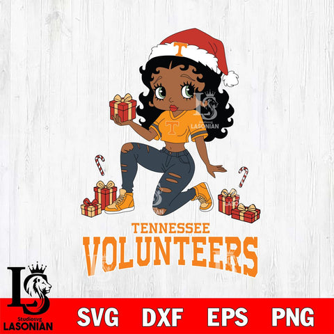 Tennessee Volunteers Betty Boop Gift File Cut, NCAA SVG DXF EPS PNG PDF File, Digital Download , Criucut , Silhouette