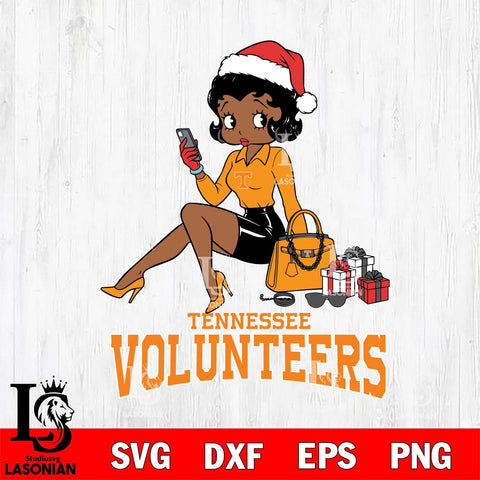 Tennessee Volunteers Betty Boop Phone File Cut, NCAA SVG DXF EPS PNG PDF File, Digital Download , Criucut , Silhouette