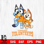 Tennessee Volunteers Bluey & Bingo Svg Eps Dxf Png File, NCAA svg, Digital Download, Instant Download