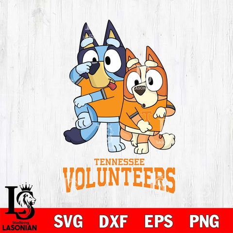 Tennessee Volunteers Bluey & Bingo Svg Eps Dxf Png File, NCAA svg, Digital Download, Instant Download