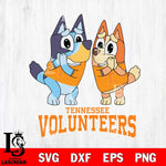 Tennessee Volunteers Bluey & Bingo 5 Svg Eps Dxf Png File, NCAA svg, Digital Download, Instant Download