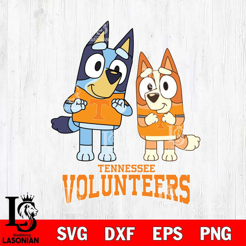 Tennessee Volunteers Bluey & Bingo 6 Svg Eps Dxf Png File, NCAA svg, Digital Download, Instant Download