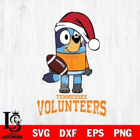 Tennessee Volunteers Bluey Christmas Svg Eps Dxf Png File, Digital Download