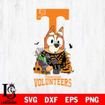 Tennessee Volunteers Bluey Halloween NCAA Svg Eps Dxf Png File, Digital Download, Instant Download