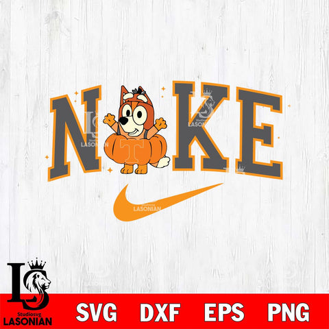 Tennessee Volunteers Bluey Halloween Nike NCAA Svg Eps Dxf Png File, Digital Download, Instant Download