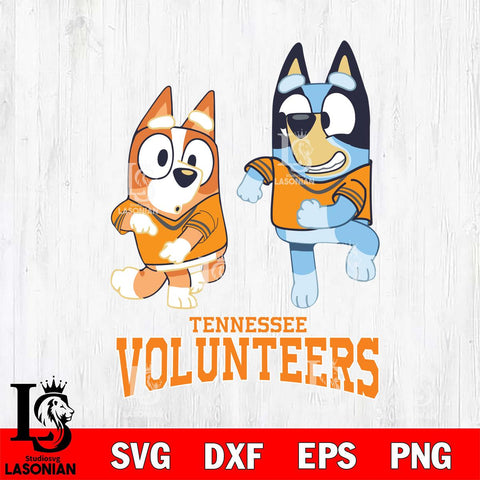 Tennessee Volunteers Bluey with Chilli Dance Svg Eps Dxf Png File, Digital Download, Instant Download