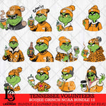 Tennessee Volunteers Boujee Grinch NCAA Bundle 12 SVG Eps Dxf Png File, Digital Download, Instant Download