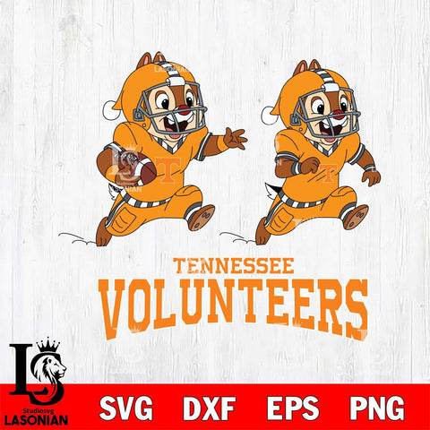 Tennessee Volunteers Chip & Dale Football Cricut,Christmas SVG DXF EPS PNG FILE, NCAA Digital Download,Instant Download, Silhouette