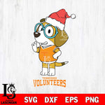 Tennessee Volunteers Christmas Bluey Honey Sport Cut Files,Bluey Cricut,Christmas Svg , Bluey svg , Digital Download, dxf eps png pdf file