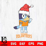 Tennessee Volunteers Christmas Bluey Say Hi Cut Files,Bluey Cricut,Christmas Svg , Bluey svg , Digital Download, dxf eps png pdf file