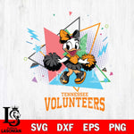 Tennessee Volunteers Cute Daisy Duck Cheerleader SVG DXF EPS PNG FILE, NCAA File Cut,Digital Download,Instant Download