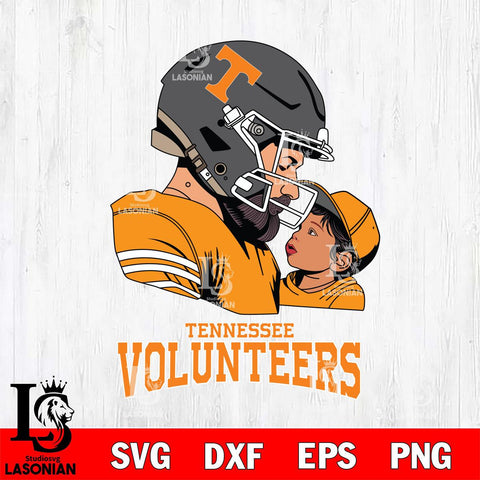 Tennessee Volunteers Father And Child Rugby SVG DXF EPS PNG FILE,NCAA SVG, Father day Digital Download,Instant Download, Silhouette