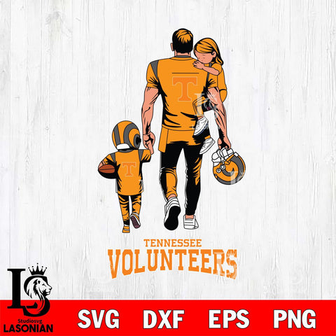 Tennessee Volunteers Father And Son Football SVG DXF EPS PNG FILE,NCAA SVG, Father day Digital Download,Instant Download, Silhouette