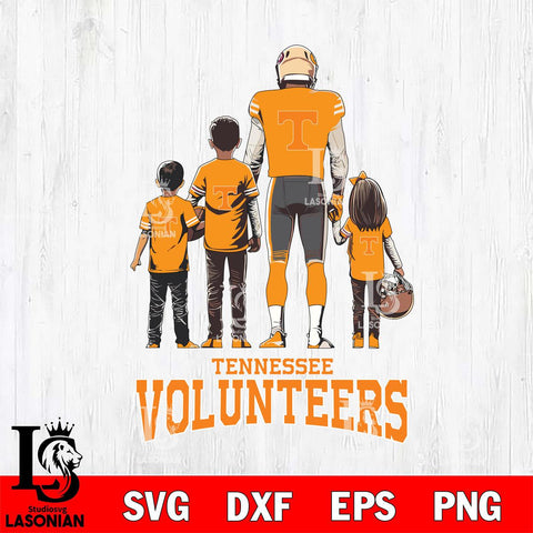 Tennessee Volunteers Father Football SVG DXF EPS PNG FILE,NCAA SVG, Father day Digital Download,Instant Download, Silhouette