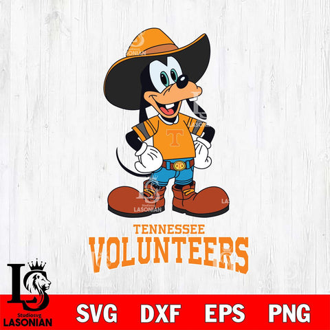 Tennessee Volunteers Goofy Cowboy Sport SVG DXF EPS PNG FILE,NCAA svg ,Football Digital Download,Instant Download, Silhouette